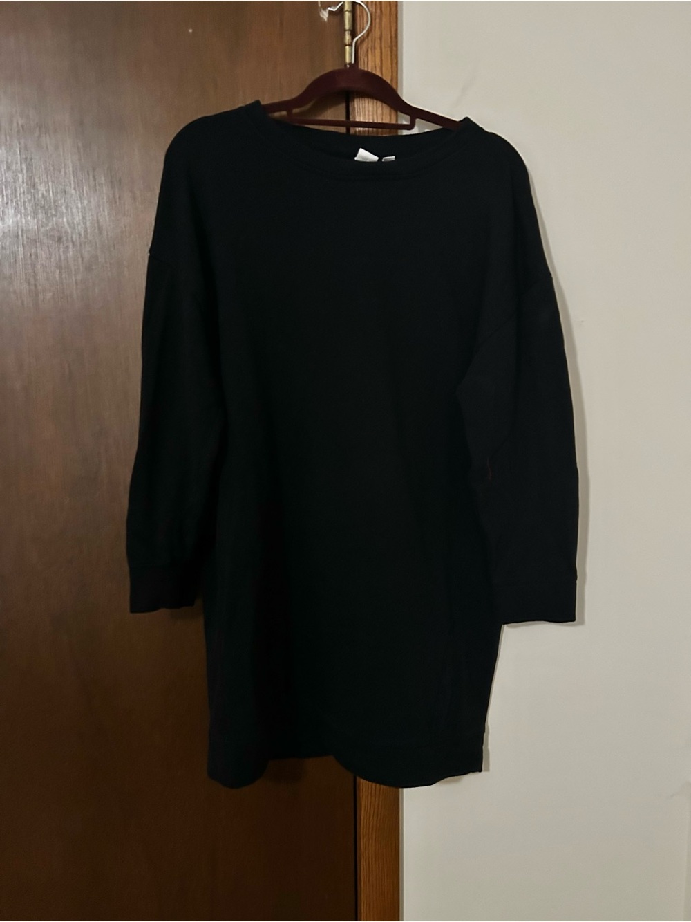 GAP Black Relaxed Crewneck Sweatshirt Tunic